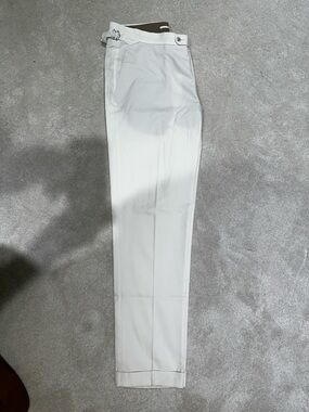 Suitsupply off-white/Ivory 100% Cotton Porto Chino